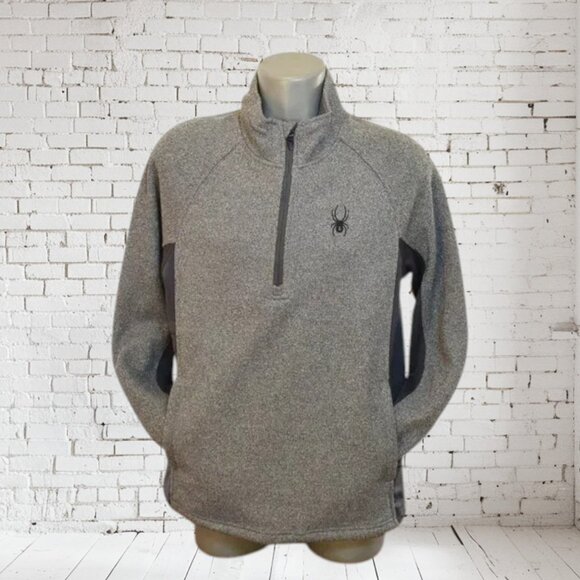 Spyder Outbound Quarter Zip Pull-over Sweater SZ LG - Picture 1 of 4